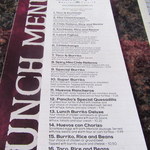 Pancho Villa Mexican Cuisine - ランチメニュー