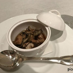 レストランボンテ - アミューズ キノコのコンソメロワイヤル