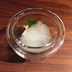 エニェ - アワビとクレソン アワビの出汁の泡