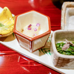 銀座 しのはら - 八寸並べ直し