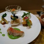 彩懐石 わらび高砂 - 春のプレート