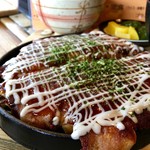 Okonomitei - 大阪流ミックス。カリカリに焼かれた豚がまたうまい！（2017.03）