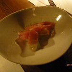 ラ・メゾン・キオイ - アミューズ（メロンと生ハム） 