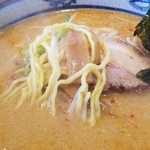 らーめん桃福 - 麺のアップです。