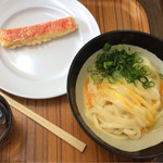 山越うどん - かまたま カニカマ天（山越うどん） 2017.3