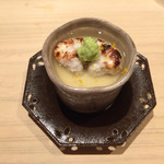 すし宮川  - ３月/鯛の白子焼きを乗せた茶碗蒸し