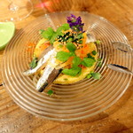 オー・ペシェ・グルマン - イワシのマリネ、コリアンダー風味クスクスサラダ添え1,100円+税