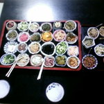 奥阿蘇の宿 やまなみ - お漬物の山。朝食、夕食に提供されました。