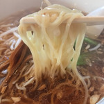 香湯ラーメン ちょろり - 麺のアップ