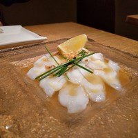 水剌間 恵比寿本店 - 真蛸のお刺身 天然塩とゴマ油