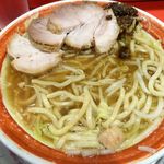 ラーメン タロー 五反田の陣 - ラーメン700円（野菜マシマシ、アブラ、削り節）