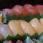 回転寿司すノ家 - まぐろ，サーモン