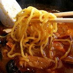 ラーメン ビギン - 麺アップ