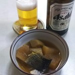 中瓶ビール＋大根と身欠きにしんの煮物