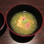 蓮菜 - 白魚豆腐玉菜すり流し