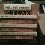 ステーキ＆ワイン オクソン - きょうのベコのナンバー