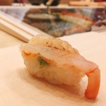 鮨ひがし山 - ▲三貫目:海老