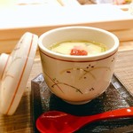 鮨ひがし山 - ▲茶碗蒸しは餡が上澄みなので、最後まで熱々でした！
