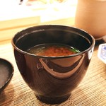 鮨ひがし山 - ▲海苔の赤だし