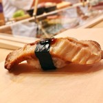 鮨ひがし山 - ▲七貫目:タコ足の桜煮、海苔巻き