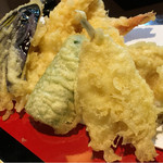 魚志 - 天ぷら盛り合わせ（¥1700）
