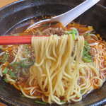 大名ちんちん - 麺は細麺でした。