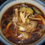 手打そば 中原 かしわ - 鴨汁