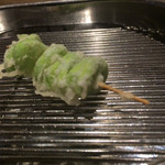 てんぷら 深町 - 野菜のはじめは空豆から