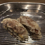 てんぷら 深町 - 肉厚のドンコ椎茸