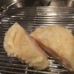 てんぷら 深町 - 貝柱も大きくて二分割