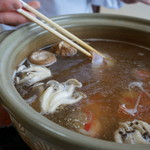 磯料理 一吉 - 女将さんが最初は作ってくれます