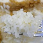 東京カオマンガイ - なお、チキンライスはいつも通り、しっかりとご飯のひと粒ひと粒ごとにお肉の旨味が染み渡ってウマウマ！毎度ながら変わらぬウマさが楽しめました。