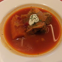 Russian Restaurant ROGOVSKI 銀座 - ウクライナ風ボルシチ(+100円)