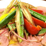 Dining Bar Aquavit - 鴨肉の季節野菜のサラダ