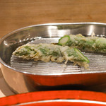 てんぷら 深町 - アスパラ