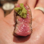 鳥茂 - 牛サーロイン 人肌