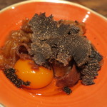 鳥茂 - すき焼き 黒トリュフ乗せ