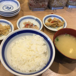 Tempura Ichidai - ご飯と豆腐と小葱の味噌汁
