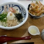 うどん 有田 - うどん 有田　ミニかき揚げ丼セット620円