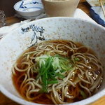 鳥源 - そば（ハーフ）