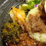 SPICY CURRY 魯珈 - 高菜のマスタードオイル炒め