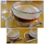 ITARO - ◆＋150円で珈琲を追加しました。 軽い味わで少し酸味を感じましたので「モカ系」かしら。 上のお写真は「ミルク」を入れてしまった後です。m(__)m