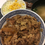 吉野家 - 牛丼 並(380円) Aセット(130円)