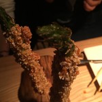 ラッキーフィンガーズ - Crispy okaki Asparagus ¥1050