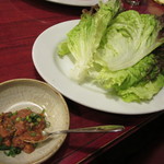 牛大門 - 【チシャ】こちらもサービスで頂きました♪