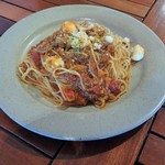 フラミンゴ カフェ - モッツアレラのボロネーズパスタ　1000円