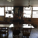 佐野蕎麦 - 2階のカフェスペース⁉︎ヽ(^o、^)/山小屋風⁉︎