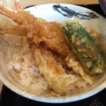 生そば あずま - セットのミニ天丼