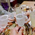 四季料理 海山 - 再びカンパイ