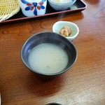 二八そば ひらい - 蕎麦湯